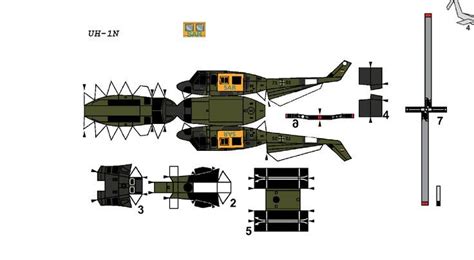 Bell UH 1 Huey SAR Paper Models Paper Plane Model Planes