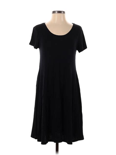 Styleandco Solid Black Casual Dress Size S 58 Off Thredup