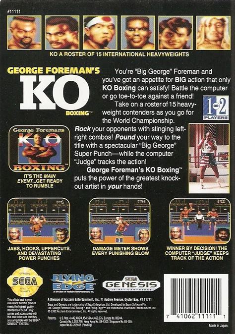 George Foreman S KO Boxing Boxarts For Sega Megadrive The Video Games