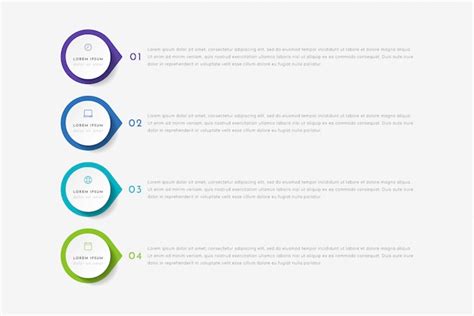 Premium Vector Timeline Infographic With 4 Pointers Steps Or