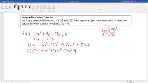 Intermediate Value Theorem For Polynomials YouTube