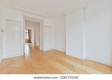 Empty Room White Walls Wood Flooring Stock Photo 2281721245 | Shutterstock