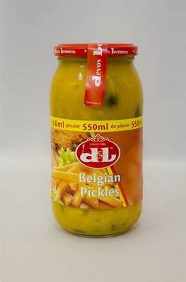 Veritable Sauce Piccalilli Belge Belgian Pickles 550ml Devos Lemmens