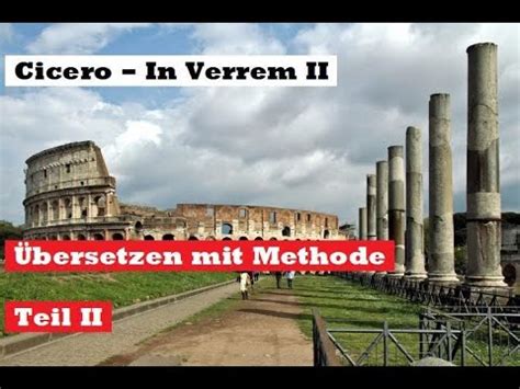 Cicero Verres Rede übersetzen mit Methode Teil II YouTube