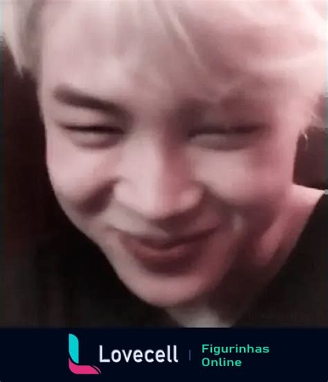 Figurinha Jimin Soft Sorrindo Suavemente Para WhatsApp Lovecell