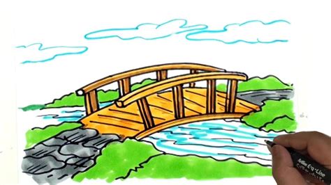 River Bridge Drawing