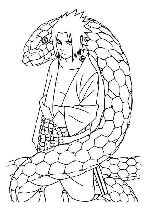 Sasuke E Cobra Para Colorir E Pintar Imprimir Desenhos The Best Porn