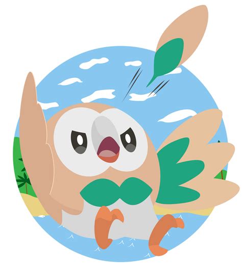 Pokemon Sun And Moon Rowlet Vector Art By Firedragonmatty On Deviantart