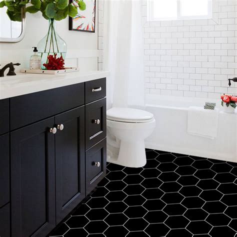 Black Hexagon Vinyl Flooring Flooring Guide By Cinvex