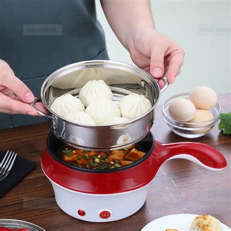 4 IN 1 Multifunction Electric Cooker Skillet Grill Pot Wok Electric Hot Pot For Noodles Cook