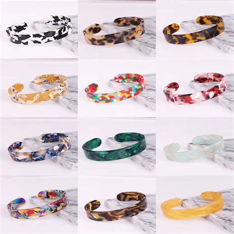 Bracelets En R Sine Imprim S Color S Pour Femmes Manchette Boh Me En