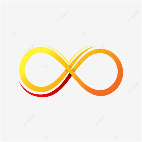 Signo Infinito Color Dorado Vector Png Signo Infinito Dorado Símbolo