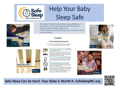Safe Sleep poster - Safe Sleep NC