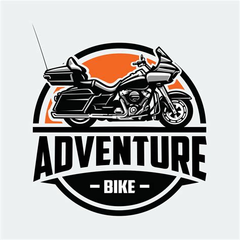 Premium Adventure Motorbike Emblem Badge Logo Vector 14402157 Vector