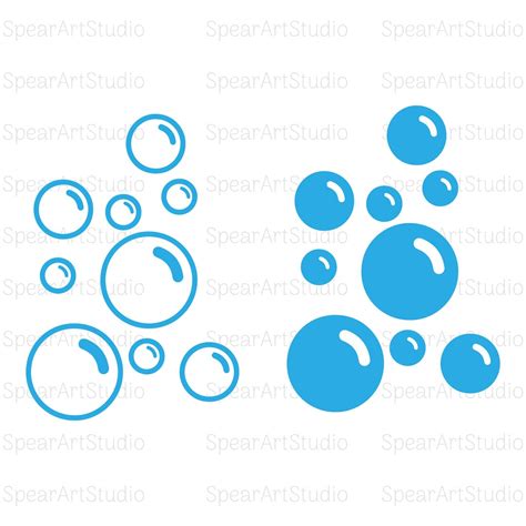 Bubble Svg Bubble Bundle Bubbles Cut Files Bath Svg Vector Files Soap