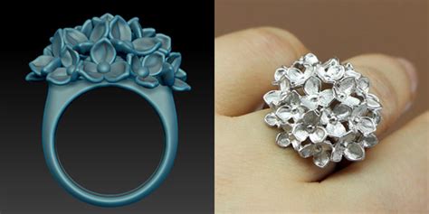 Flower Ring Stl And Obj Files Ready To Print