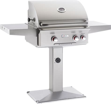 American Outdoor Grill 24npt 24 Inch Post Mount Gas Grill With 2 16000 Btu Primary Burners