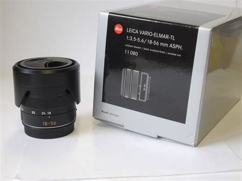 Leica 18 56mm F35 56 Vario Elmar Tl Black Anodised Ens For Leica Sl