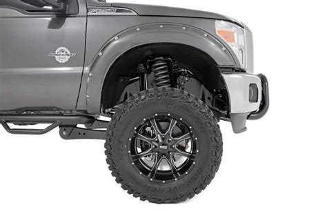 Rough Country F F21111 RC Pocket Fender Flares Unpainted 11 16 Ford