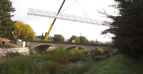 Drôme Malataverne La Nouvelle Passerelle Est En Place