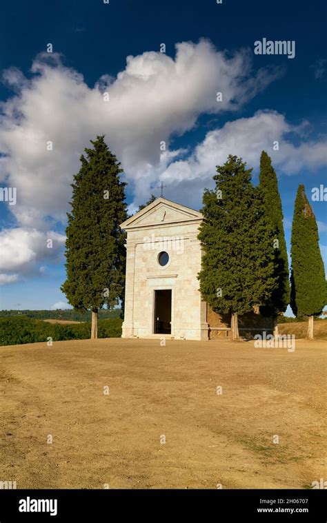 San Quirico D Orcia Val D Orcia Tuscany Italy Chapel Vitaleta