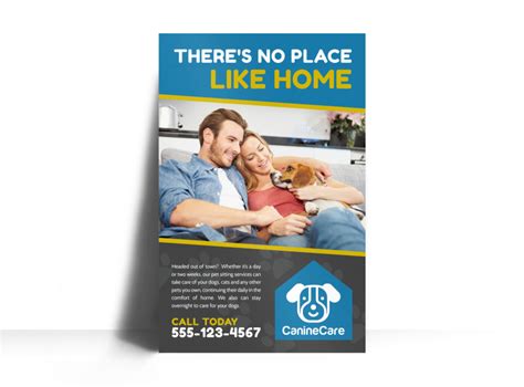 Like Home Pet Sitting Poster Template Mycreativeshop