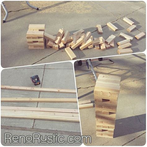 Diy Build A Giant Jenga Set For Only 11 Super Easy Jenga Diy