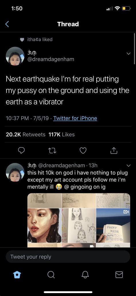 Next Earthquake Im For Real Putting My Pussy On The Ground And Using The Earth As A Vibrator