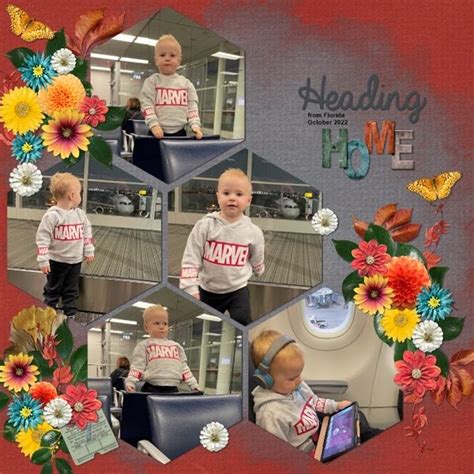 Heading Home | Creative, Digital scrapbooking, Design