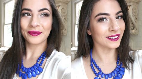 Fall Makeup Tutorial Fuchsia Lips Youtube