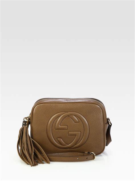 Gucci Soho Leather Disco Bag In Brown Lyst