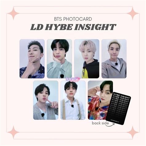 Jual Photocard Bts Hybe Insight Unofficial Photocard Lucky Draw