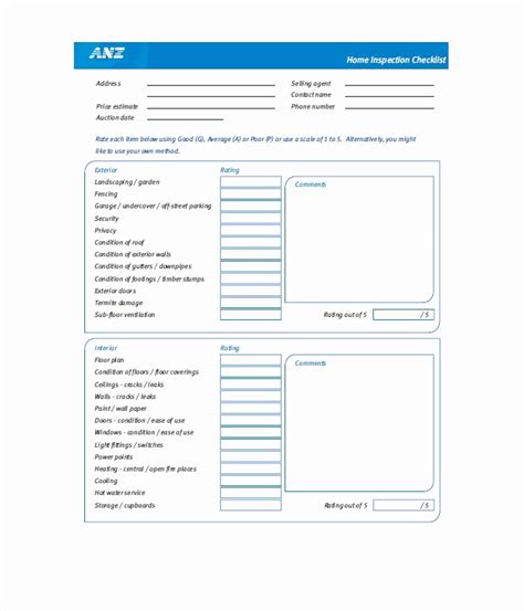 Printable Home Inspection Checklist Lovely 20 Printable Home Inspection