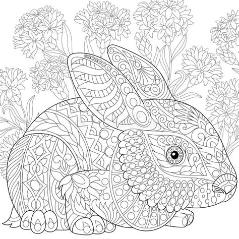 Huevo De Pascua Con El Modelo En Estilo Del Zentangle Libro De Colorear