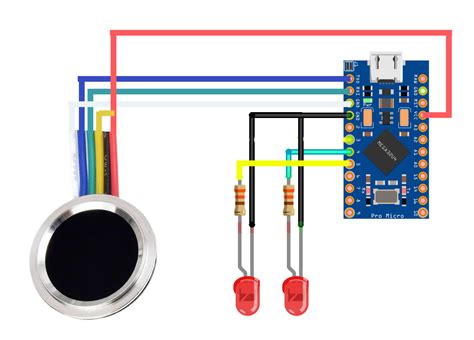 Biometric Fingerprint Scanner With Arduino Pro Micro Capacitive