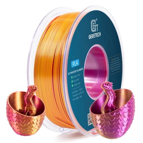 Pla Silk Tricolor Red Gold Purple D Printer Filament Geeetech