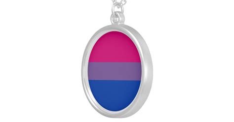 Bisexual Pride Flag Necklace Zazzle