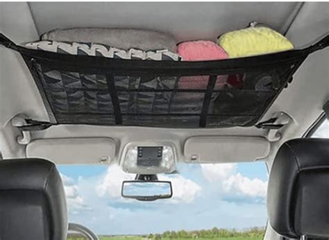 Get Organized With A Car Ceiling Cargo Net