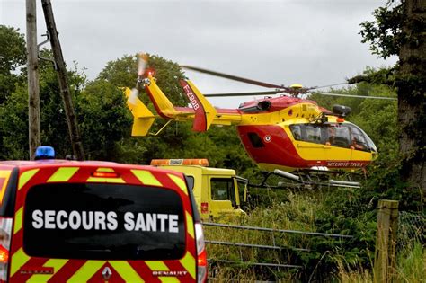 Manche Une Voiture Percute Violemment Un Mur Et Termine En Feu Un