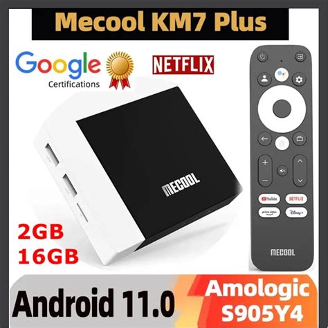 MECOOL Dispositivo De TV Inteligente KM7 Plus Decodificador Con