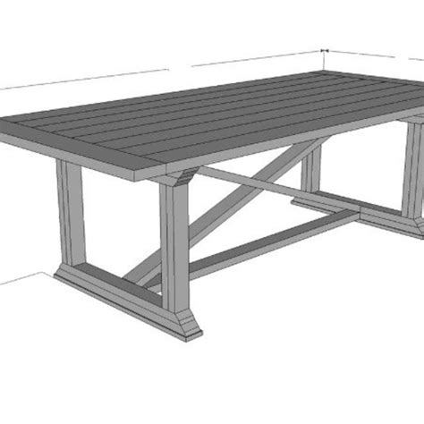 Farmhouse Table Plans - Etsy