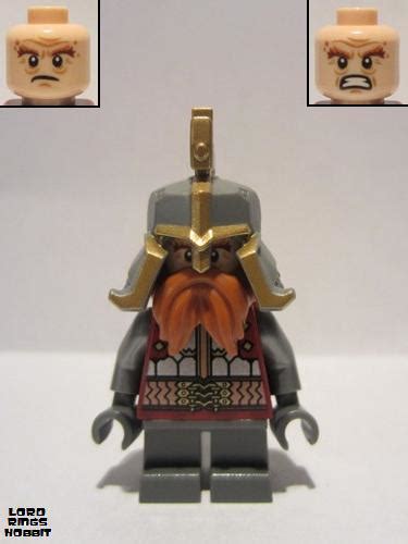 Lego Minifigs Lord Of The Rings The Hobbit Lor107 Dain Ironfoot Minifig Picturesbe