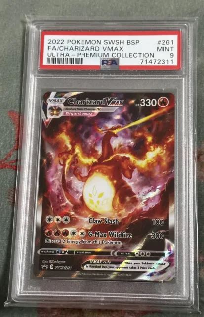 Pokemon Ultra Premium Kollektion Psa Glurak Charizard Vmax Swsh