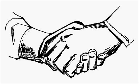 Shaking Hands Drawing, HD Png Download , Transparent Png Image - PNGitem