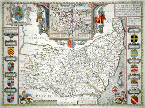 Antique Maps Of Suffolk