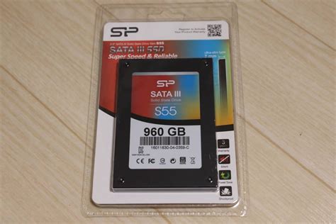 【やや傷や汚れあり】silicon Power 25インチ Sata3 Ssd Slim S55 960gb Ssdsata325