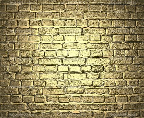 Gold Background Brick Wall Design Template Civico 82 Negozio