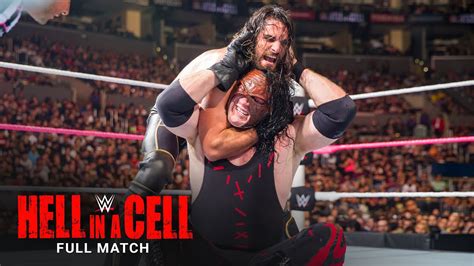 Full Match Seth Rollins Vs Kane Wwe Title Match Wwe Hell In A