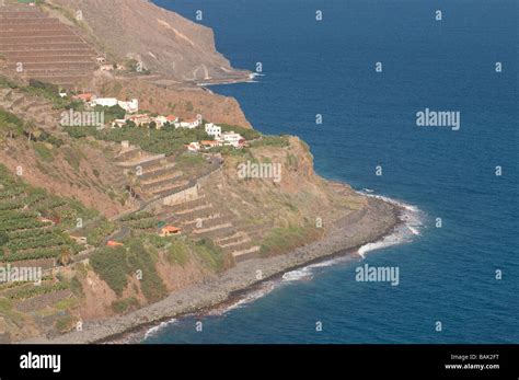 The Town Of Hermigua La Gomera Canary Islands Spain Stock Photo Alamy