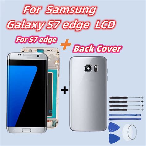 New5 5 Super Amoled Lcd For Samsung Galaxy S7 Edge Lcd G935 G935f Touch Screen Digitizer